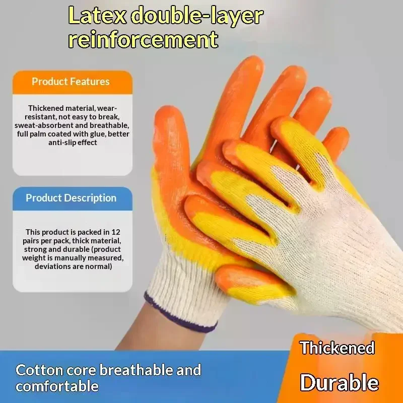Dirt Work Gloves Waterproof Labor Protection Anti Slip Wear Resistant For Garden Planting And Digging
