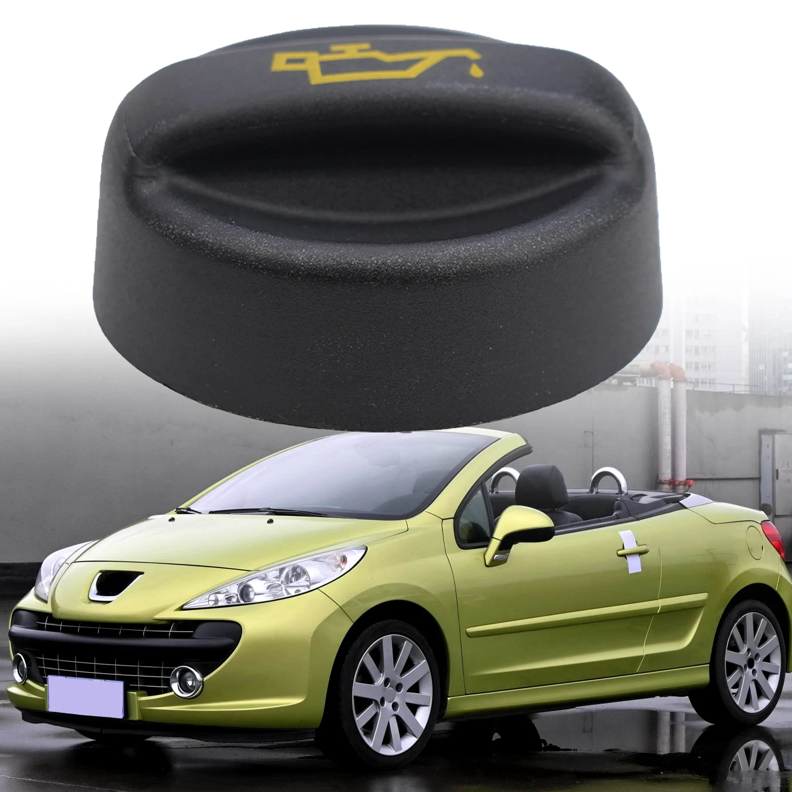 

Filler Cover Oil Filler Cap Garden Indoor 1 Pc 9670015080 ABS Black Direct Replacement Easy Installation Parts
