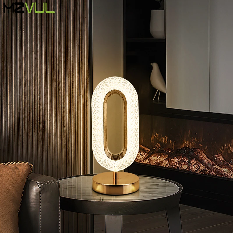 

Nordic Luxury LED Table Lamp Modern Creative Bedside Living Room Bedroom Desk Light Hotel Bar Decoration Lighting Fixtures