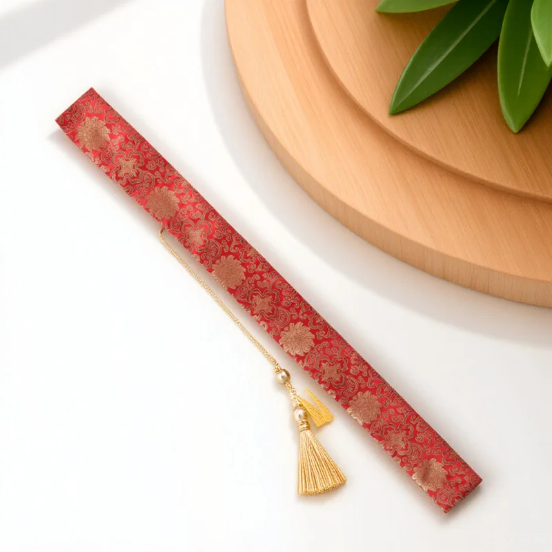 حقيبة التخزين اليابانية السيف تاي تشي السيوف Taichi حمل المعدات المبارزة غطاء القماش الأحمر فنون الدفاع عن النفس #6