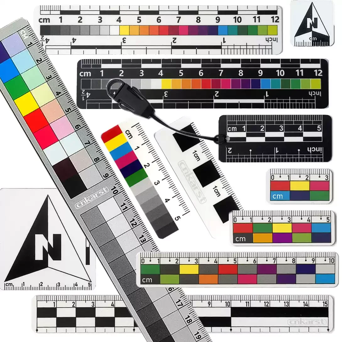 Size Color Reference Scale Double Sided Black White Color Scale Ruler Specimen Photo Field Survey Outdoor Exploration Research