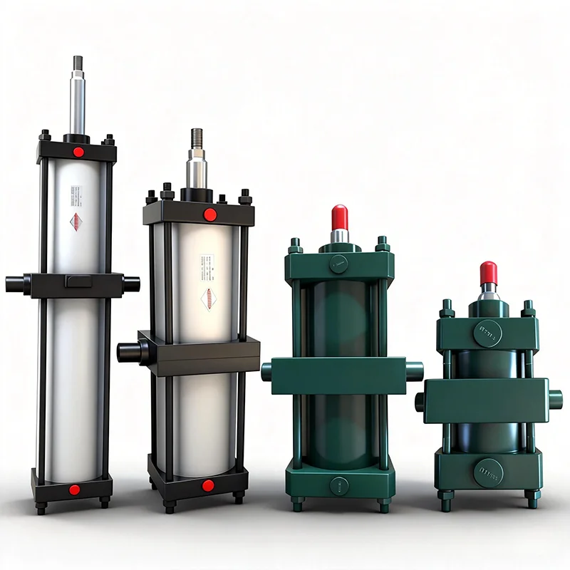 Hot Selling  Air Piston Cylinder Single Rod Double Action Heavy Duty Small Pneumatic Cylinder Adjustable For Industrial