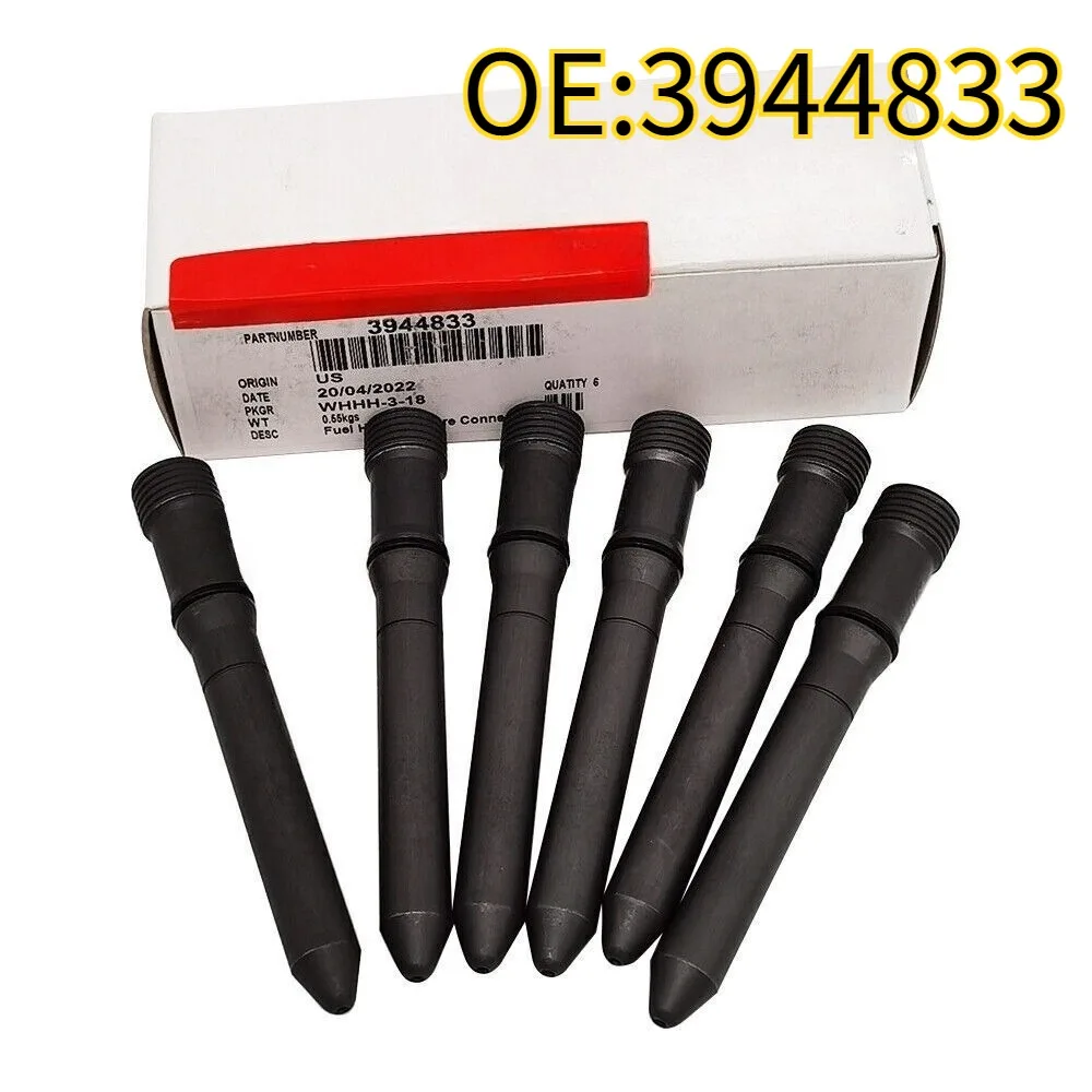 

High quality New For 6PCS 3944833 Injector Connector Tubes for 1998-02 Dodge Cummins 5.9L 24V