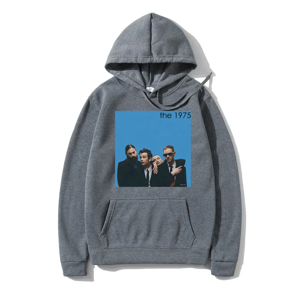 British Rock Band The 1975 Graphic Print Hoodie Metty Healy Pullover Hoodies Men Women's Fashion Vintage Oversized Sweatshirt