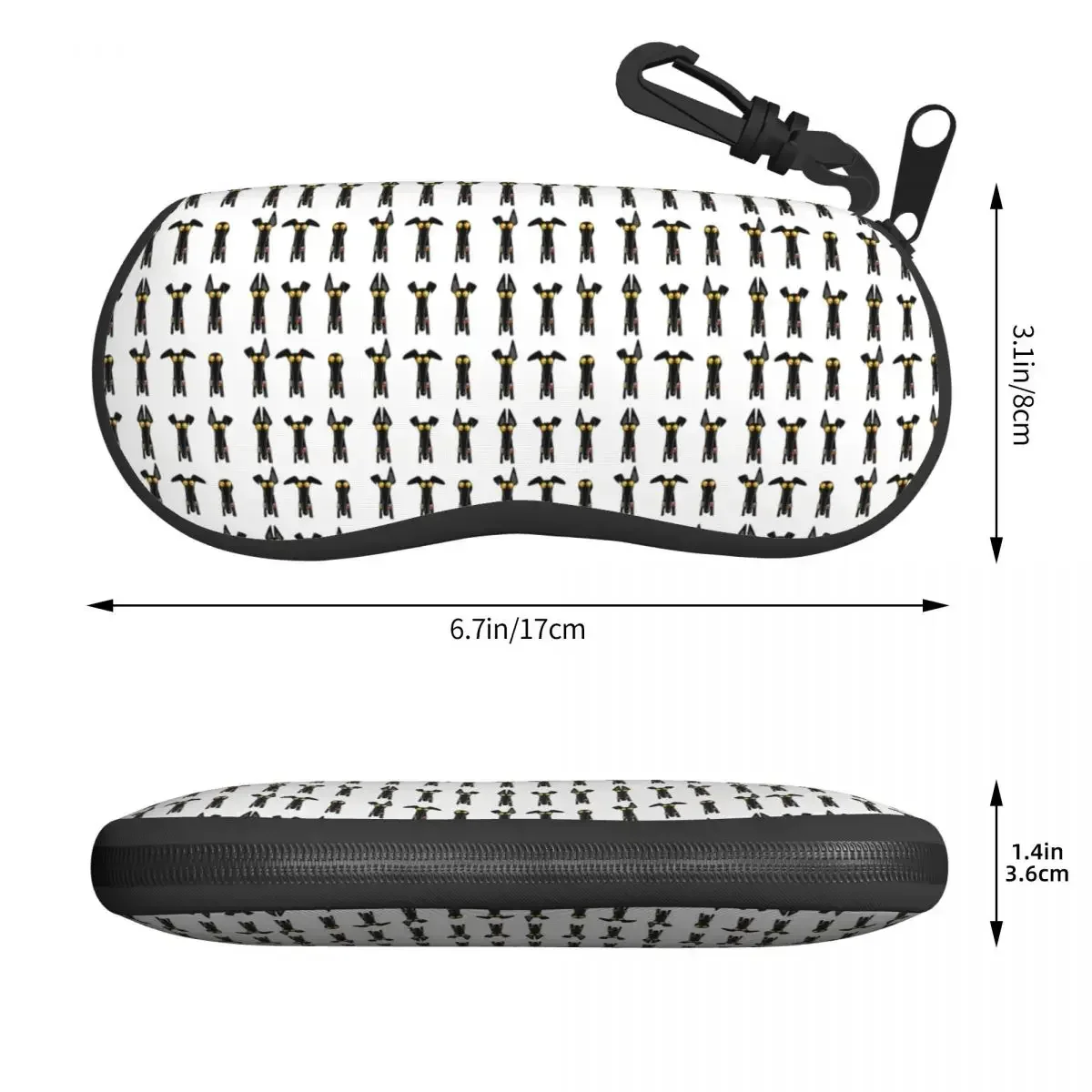 Custom Greyhound Semaphore White Print Shell Glasses Case Unisex Travel Eyeglasses Case Sunglasses Protector Box