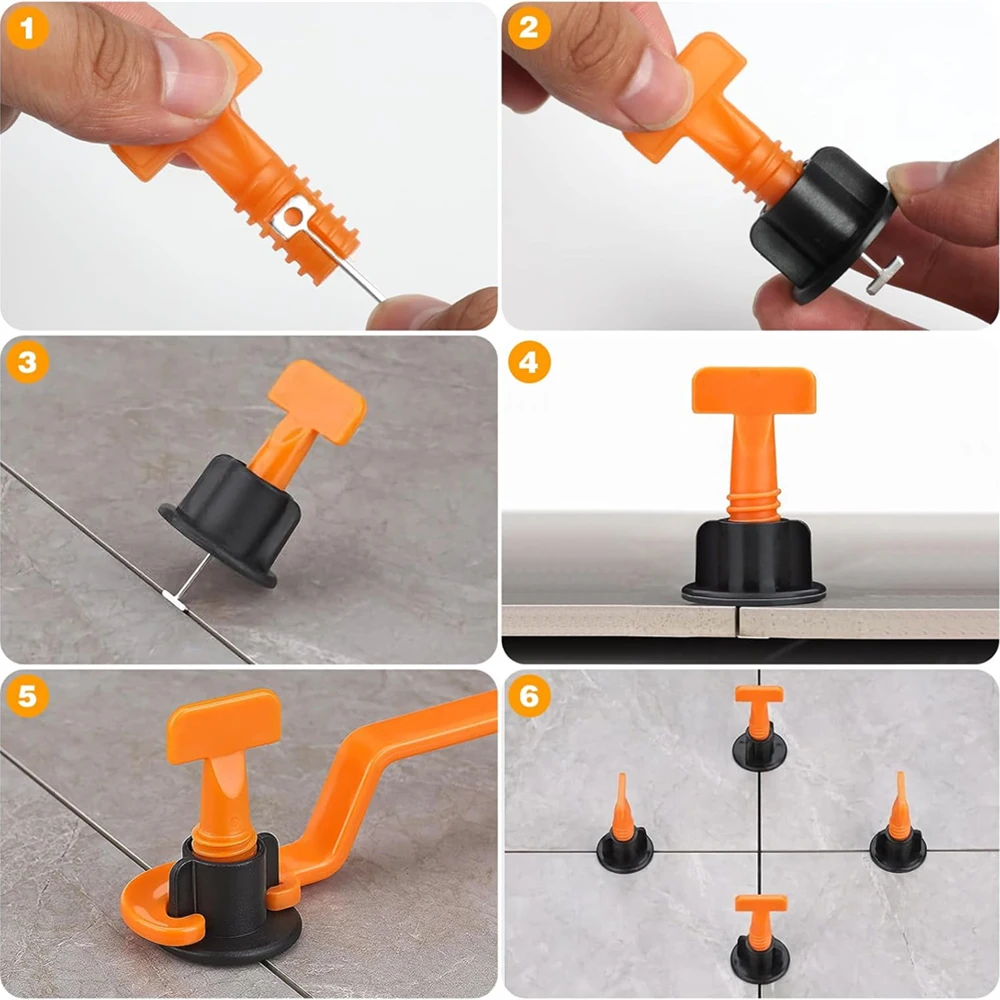 Tile Leveling System Kit Spacers Flooring Wall Leveler Locator Positioning Set Tile Levelers for Walls and Floors Installation
