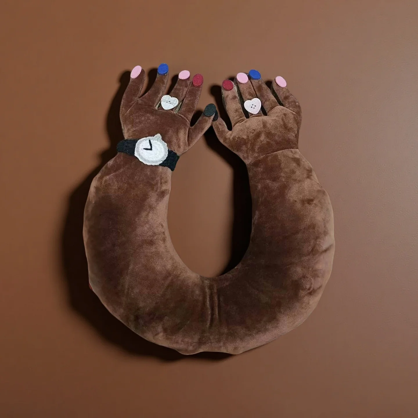 

Funny creative neck pillow, doll plush toy doll throw pillow bag birthday gift travel convenience