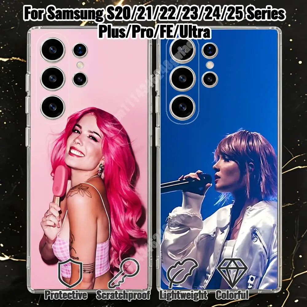 H-Halsey Only Living Girl In LA Phone Case for Samsung Galaxy S20 21 22 S23 24 25 Ultra Plus FE Lite Transparent Protector