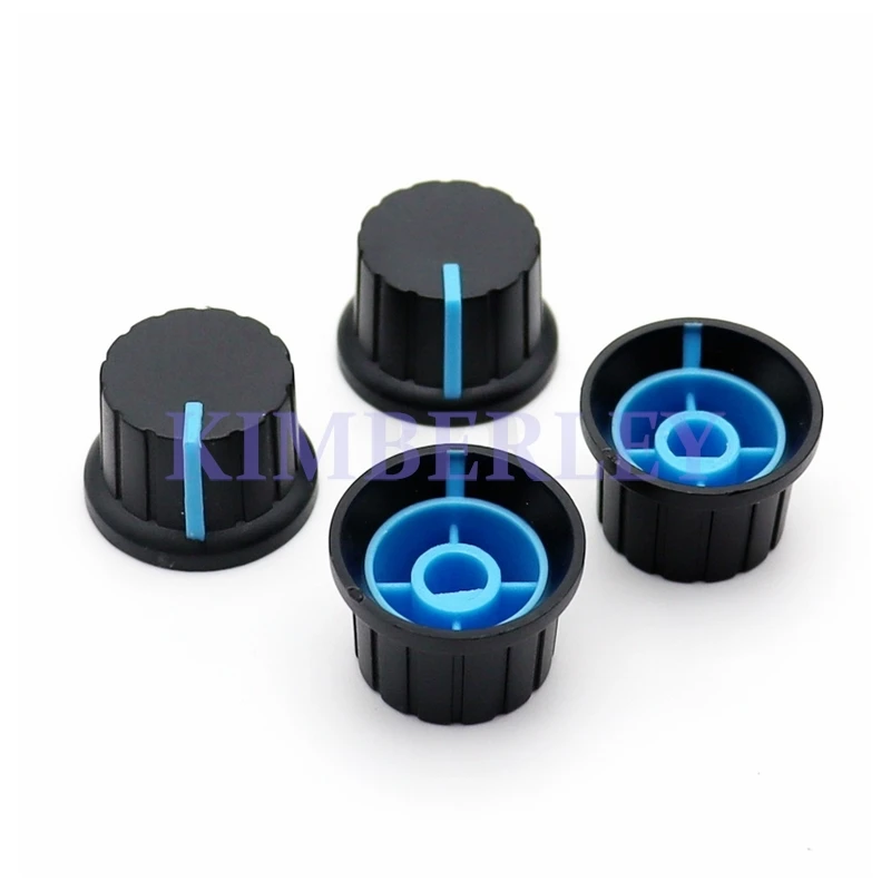 20PCS A24 Plastic semi-shaft Knob Cap Potentiometer Knob Cap Sound card/power Amplifier Volume Knob Cap Electrical Knob