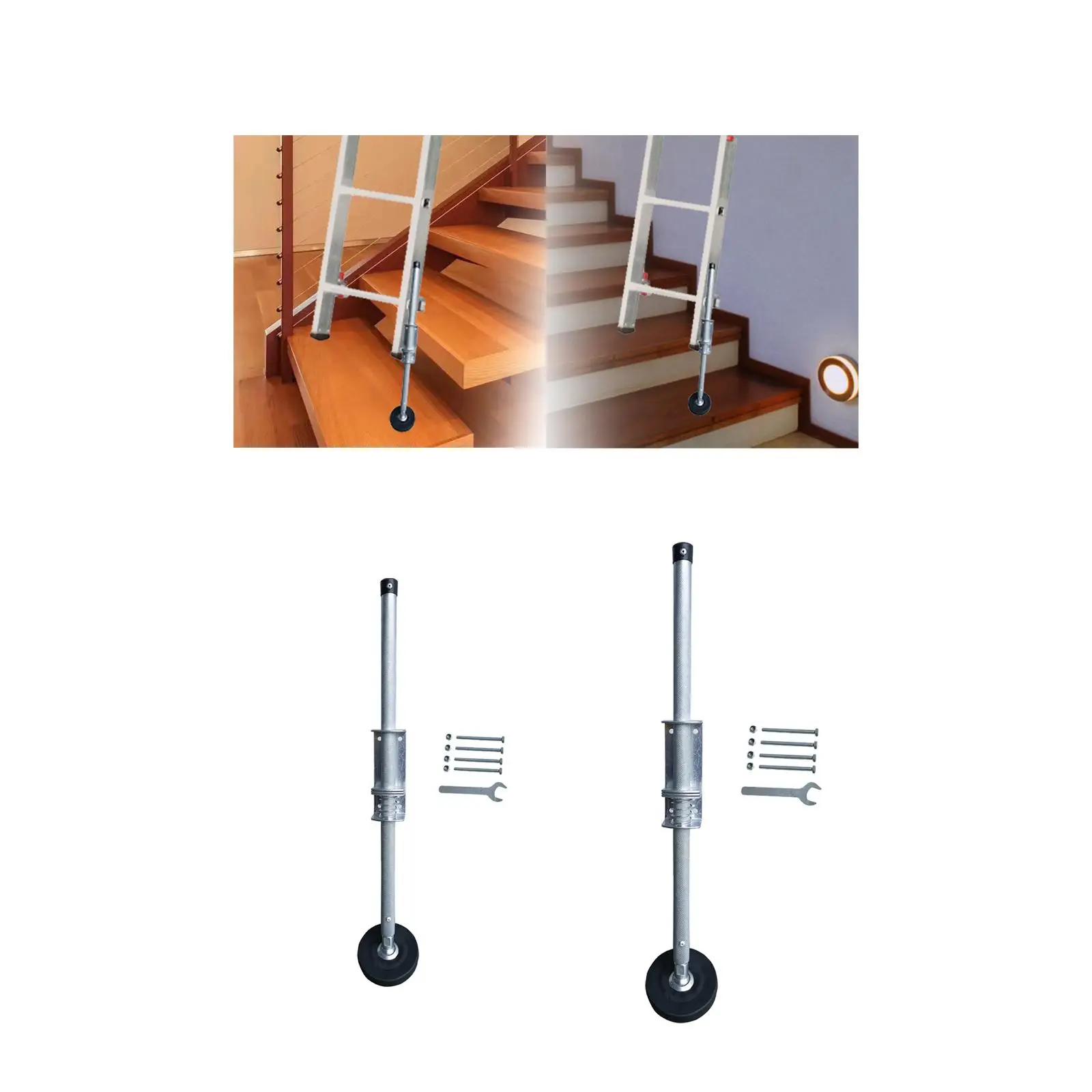 Ladder Leveler Paar Met Rubberen Voeten Trappen Verlengladder Stabilisatorpoten