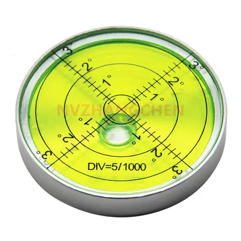 60*10mm Magnetic High Precision Spirit Level Metal With Scale Horizontal Bubble For Diy Household Level Bubble Measuring Tools