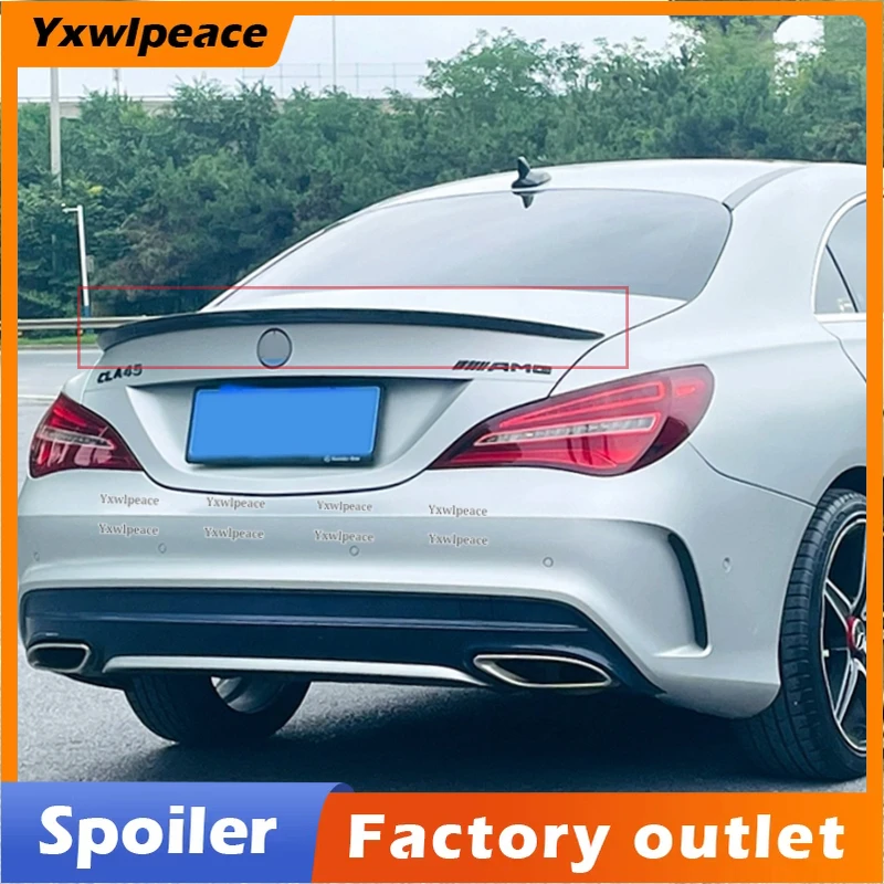 

For Mercedes Cla C117 W117 Cla220 Cla200 Cla45 2014-2019 High Quality ABS Plastic Rear Trunk Lip Spoiler Body Kit Accessories