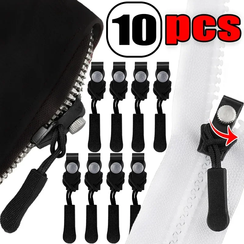 

Convenient Alloy Zipper Puller Detachable Anti Slip Particle Handle Zipper Tool Free Sturdy Zip Light Black Clothing Accessories