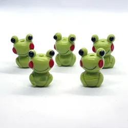 4Pcs 21MMx14MM Glazed Straight Hole Beads Animal Loose Beaded Frog DIY Handmade Beaded Material Jewelry Accessories