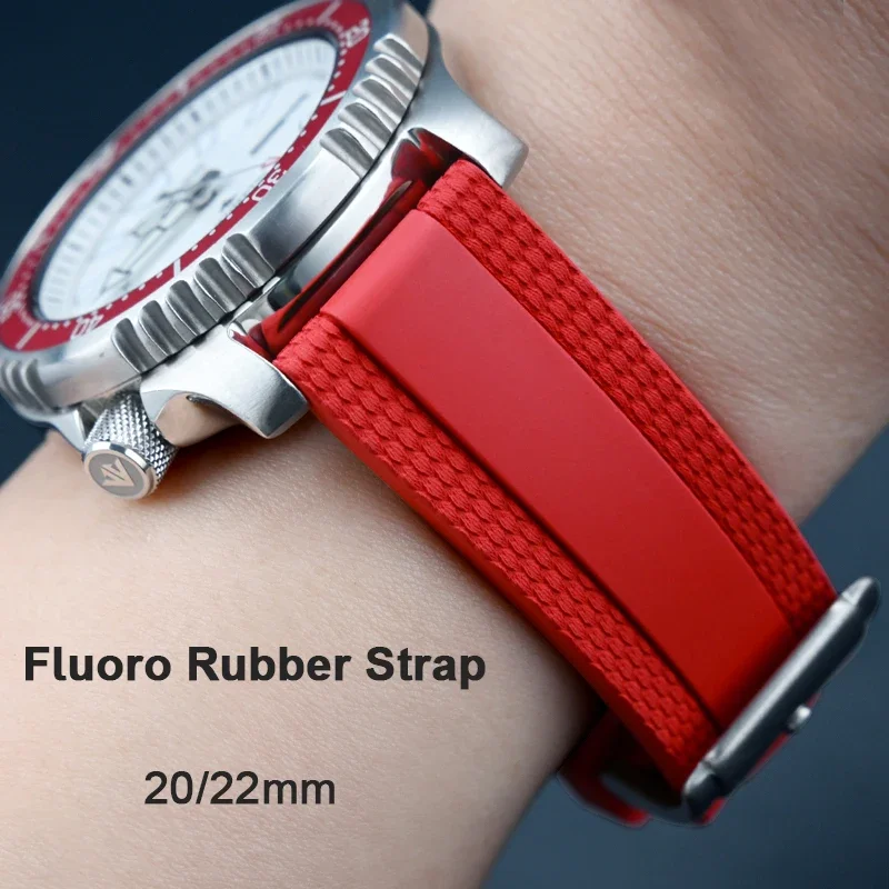 

Новый ремешок из фторкаучука премиум-класса для Breitling, новый ремешок для часов Super Ocean Avenger, мужской универсальный спортивный водонепроницаемый браслет 20 мм 22 мм