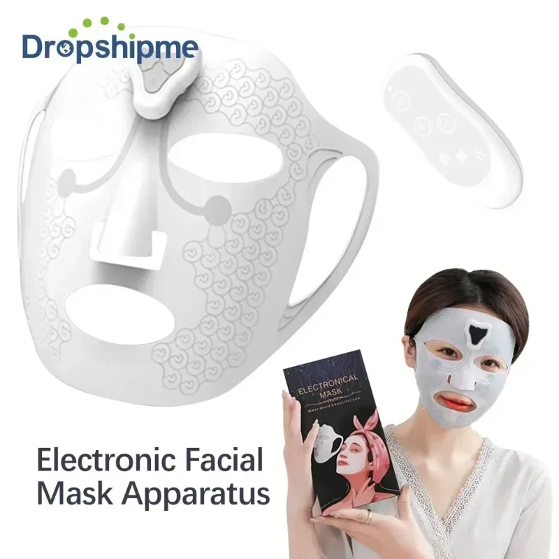 EMS Microcurrent Face Massage Electric Facial Mask Devices Wrinkle Removal Vibration Beauty Skin Tighten Lifting Spa Face Mask