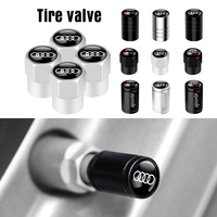 3D Metal Styling  Car Wheel Tire Valve Air Stem Cap for Audi Sline A3 8P 8L 8V A4 B8 B6 B7 B9 A6 C6 C7 S5 A7 A5 Q5 Q3 TT A1 Q7