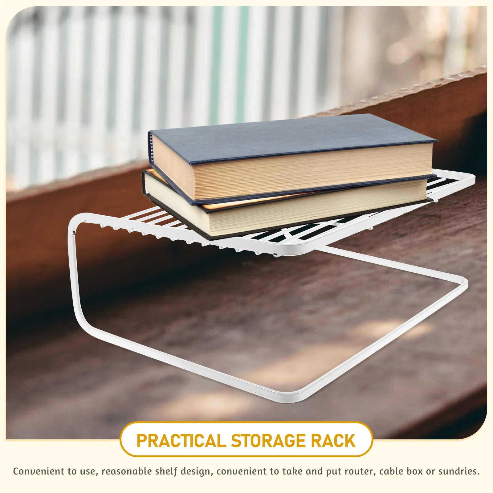 

Router Storage Rack Shelves Universal Shelf for Remote Control Bracket Holder Carbon Steel Stand