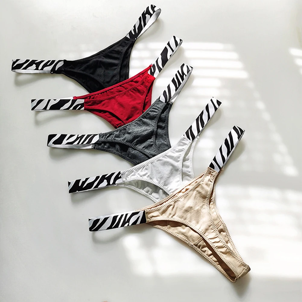 ملابس داخلية نسائية مثيرة ذات قصة عالية على شكل حرف g ثونج ملابس داخلية مرنة مثيرة وجذابة ملابس داخلية ناعمة قابلة للتنفس على شكل حرف T من الخلف سراويل نسائية #1