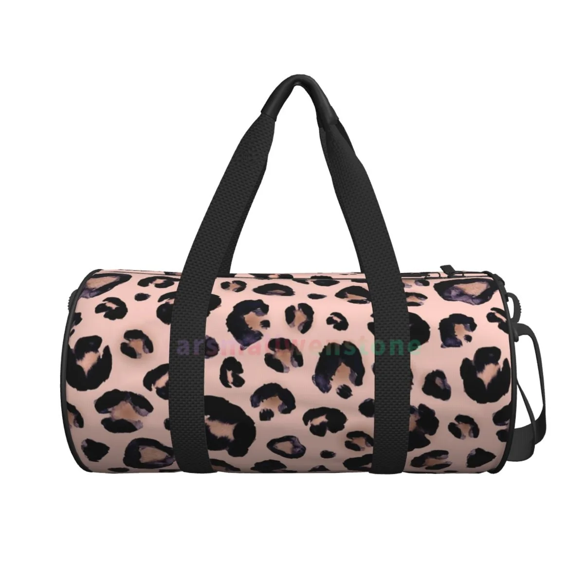 Cheetah-bolsa de viaje para Yoga, mochila duradera de entrenamiento, bolsos redondos para Fitness al aire libre, color rosa