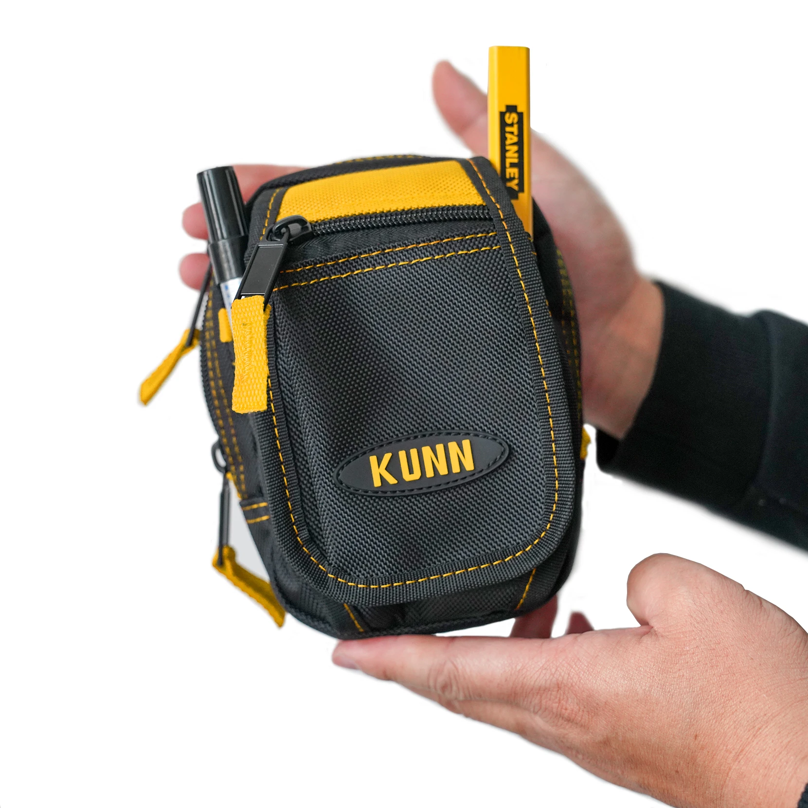 KUNN Tool Pouch Heavy Duty Electrician Accessory Pouches with Multi-Use Pocket for Tools,Cellphone