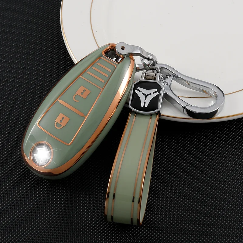 TPU Car Key Case Cover for Suzuki Vitara Swift Ignis Kizashi SX4 Baleno Ertiga Samurai S-Cross Shell Fob Keychain Accessories