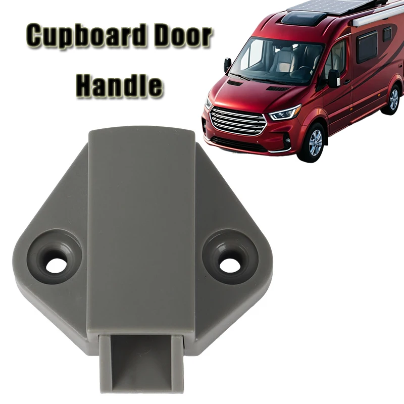 For Swift Sterling Sprite Caravan Or Motorhome Cupboard Door Handle Plastic Grey Cupboard Catch Keyless RVs Cabinet Drawer Lock