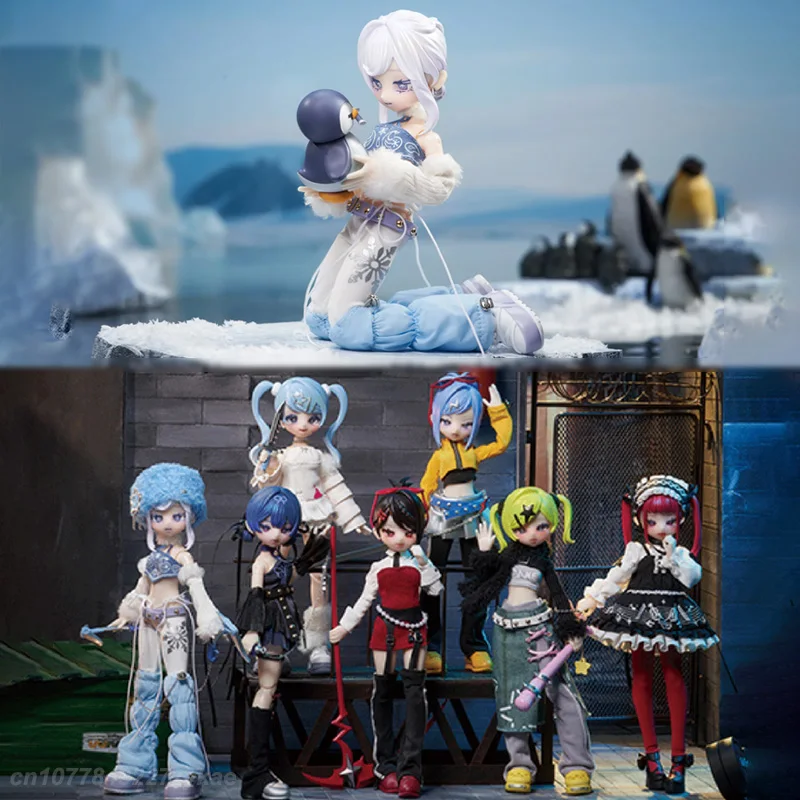 

Eve Lynna BJD Double Face Killer Series Blind Box Mystery Bag Joint Movable Dress Up Doll Collectible Toy Pendant Surprise Gift