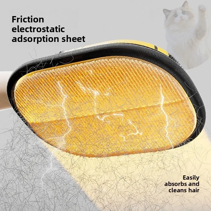 Kit de remoção de pelos de animais de estimação: rolo pegajoso, escova estática e luvas de aliciamento – para pele de cachorro e gato em móveis, roupas de carro