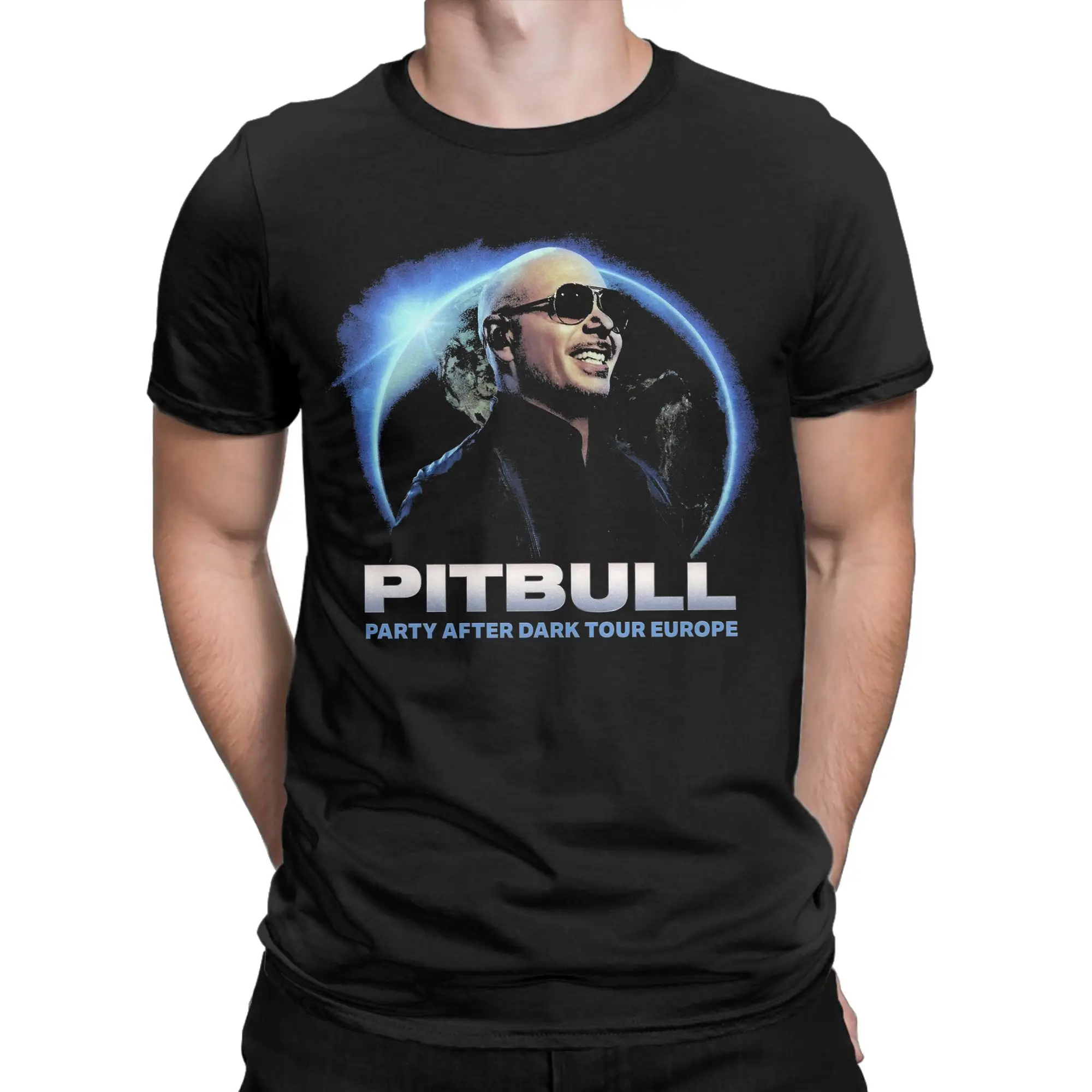 

Men Women Graphic Pitbull Party After Dark Tour T Shirt Tee Pure Cotton T-shirts Clothes