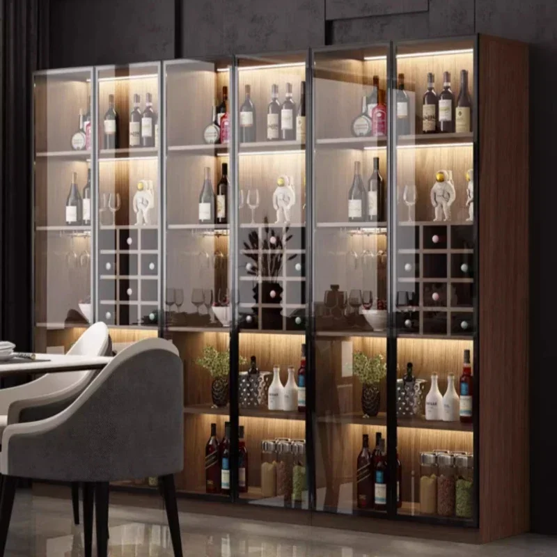

Corner Coffee Bar Cabinet Furniture Bar For Drinks Wooden Wine Cellar Glass Cabinets For Living Room Drankkast Liquor Showcase