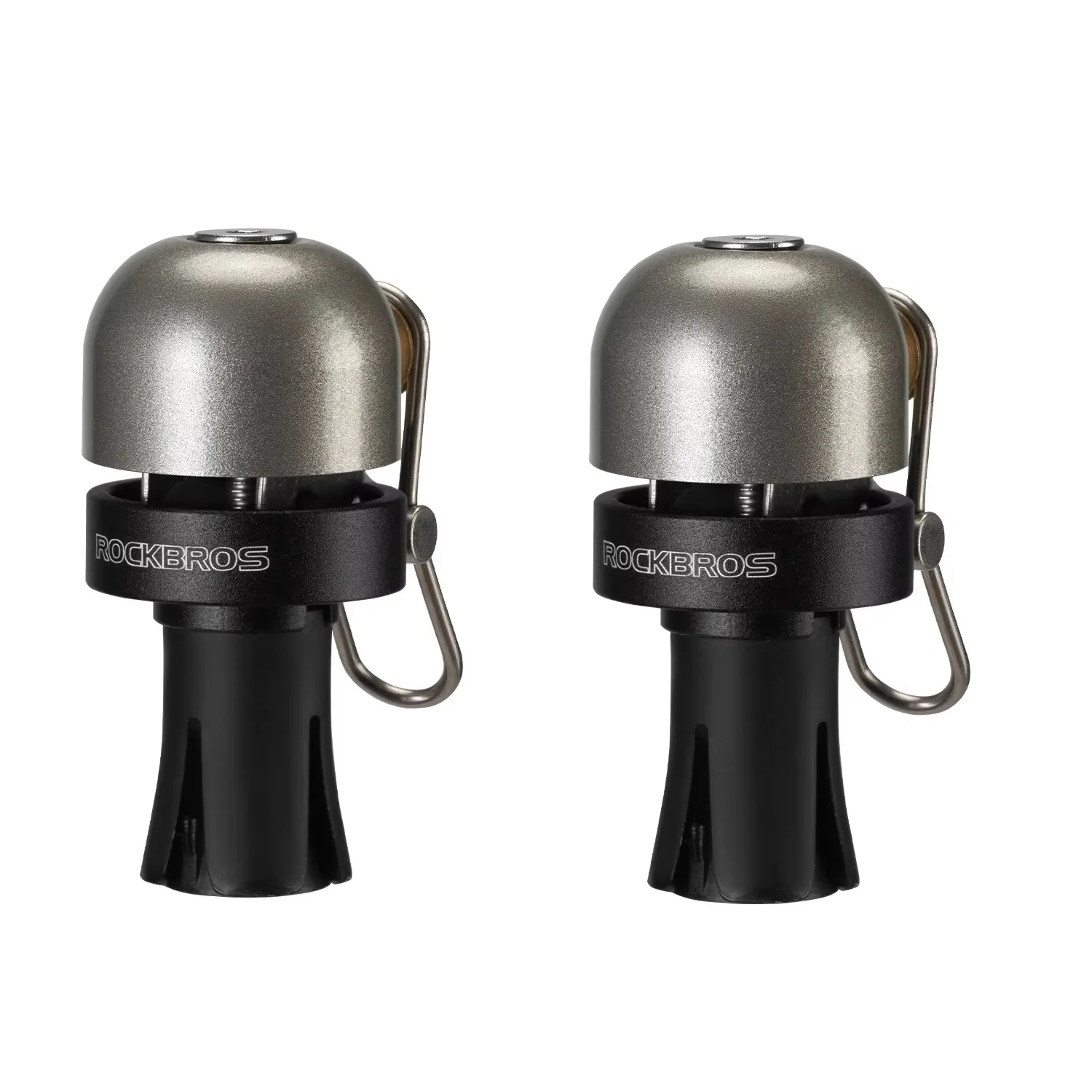 ROCKBROS Fahrradklingel, geeignet für 22,2 mm Lenker, 100 dB Glocke, lauter Sicherheitsalarm, klare Klingelhupe, Kupferlegierung, Zubehör