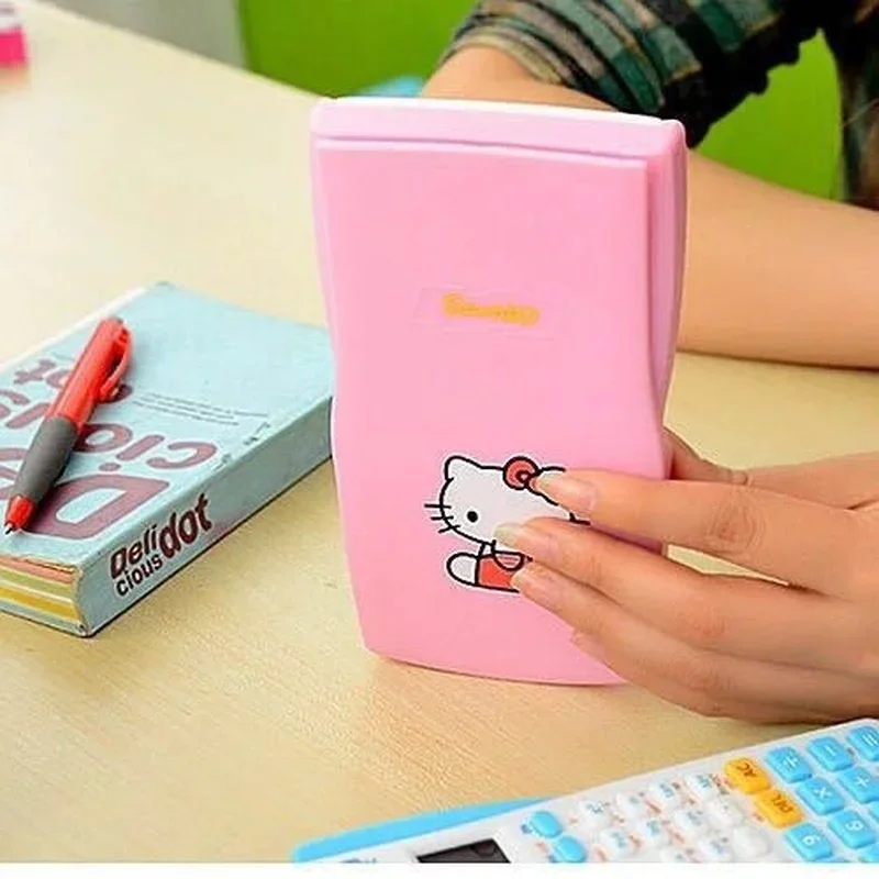 Hello Kitty Electronic Calculator Desktop Home Office School Financial Accounting Tool Slide Science Function Calculation Cute