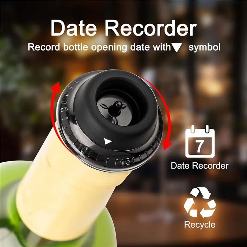 

3X Electric Wine Saver Pump With Wine Stoppers Vacuum,Wine Preserver Keep Your Wine Fresh For Up To 10Days