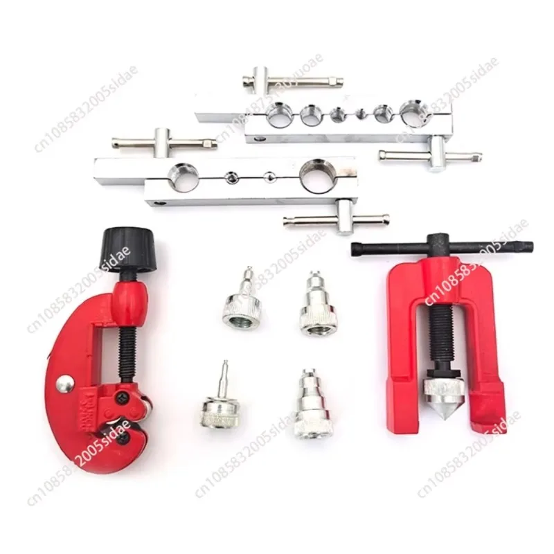 3-19mm Pipe Cutting Tool Kit Copper Brake Oil Pipe Repair Double Flaring Mold Refrigeration Tool Cutting Flaring Tool