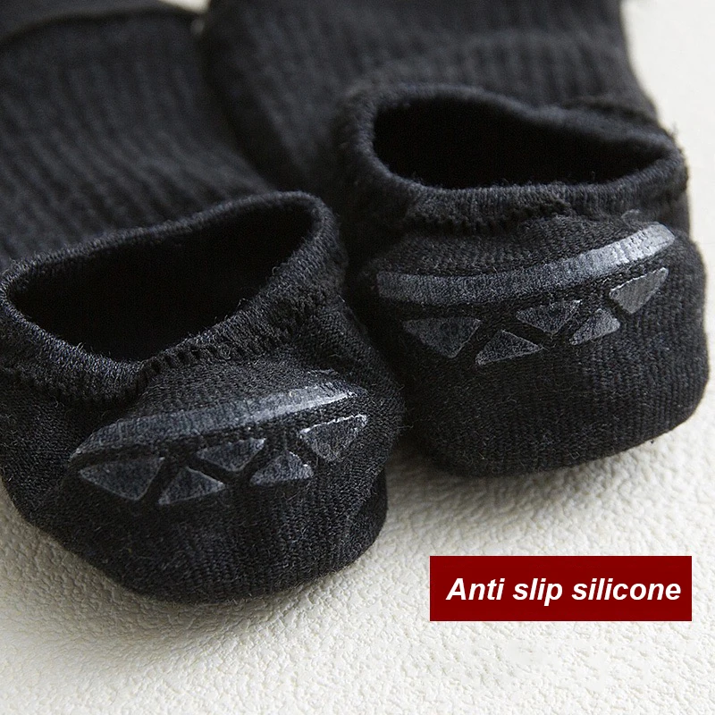 7 Pairs Men Cotton Invisible No Show Socks Non-slip Summer Candy Solid Low cut Sock Slipper Fashion Thin Ankle Boat Socks