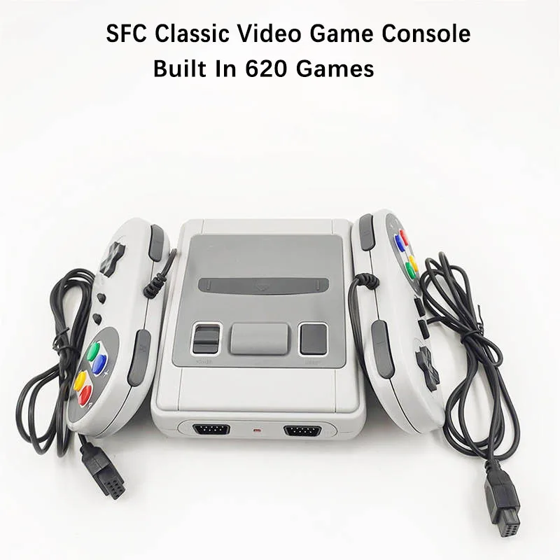 Mini Portable Retro Video Game Console For SNES Home Game Player AV Output Built in SFC620 Game with wired Gamepad GameAccessory - Image 6