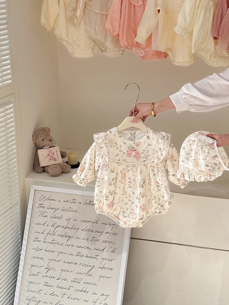 Roupas de Primavera Estilo Princesa para Bebês Meninas, acão para Recém-Nascidos, Vestido Envolvente da Marca xinfefei c...