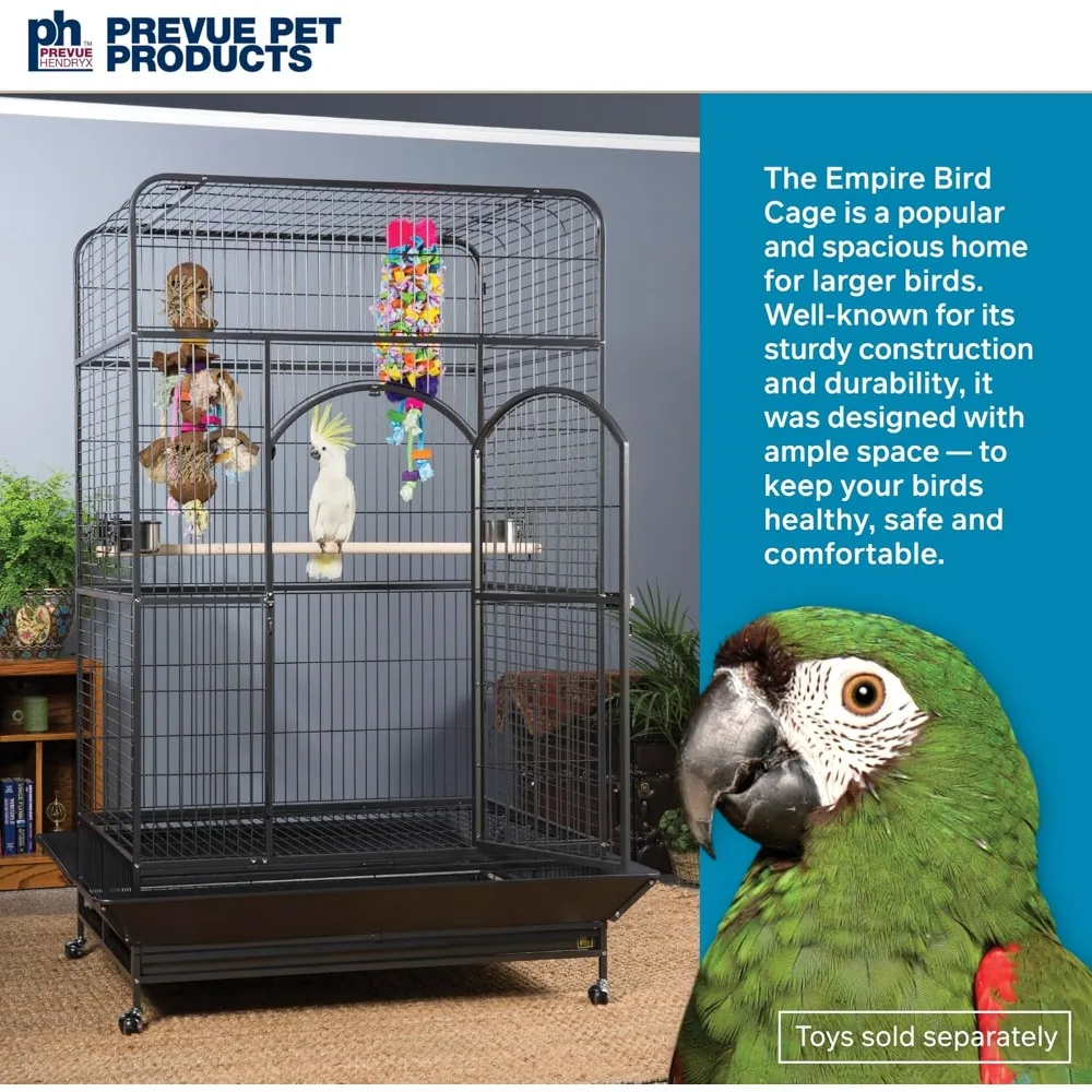 Pet Products Bird Cage, Black Hammertone,46