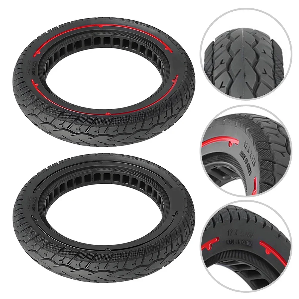12 Inch Solid Tire 12x2.125 Rubber Anti-puncture Explosion-proof Tire For Electric Scooter/bikeOff-Road Tyre Replace Accessories