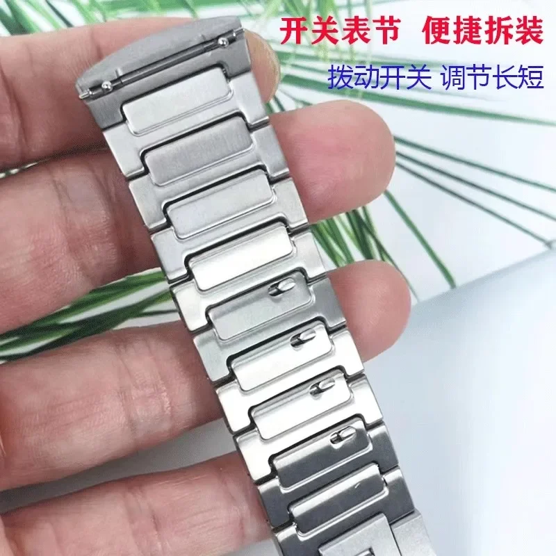 No Gaps Titanium Alloy Strap for Huawei Watch 4Pro Mars, 72g Watchband Bracelet Wristbands Belt Accessorie, Silver / Blue Color