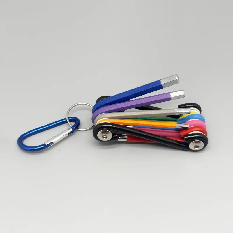 Folding Socket Wrench Metric Allen Key Set L Wrench Hexagonal Spanner Disassembly Car Tools High-carbon Steel Hand Tools Key Set