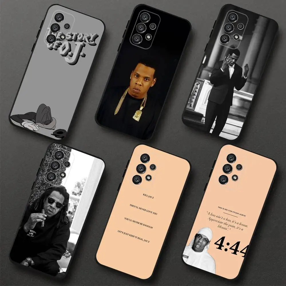 حافظة لهاتف مغني الراب Jay-Z لهاتف سامسونج S 25,24,23,22,30,21,10,9,Ultra,Plus,Lite,FE,4,5G حافظة ناعمة سوداء