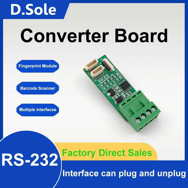 RS232 Converter Board For Barcode Scanner/Fingerprint Module Easy to Testing