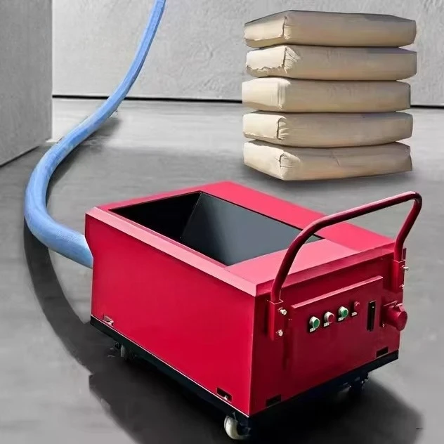 

Small concrete spiral conveying pump secondary structure pouring feeding cement mortar equipment