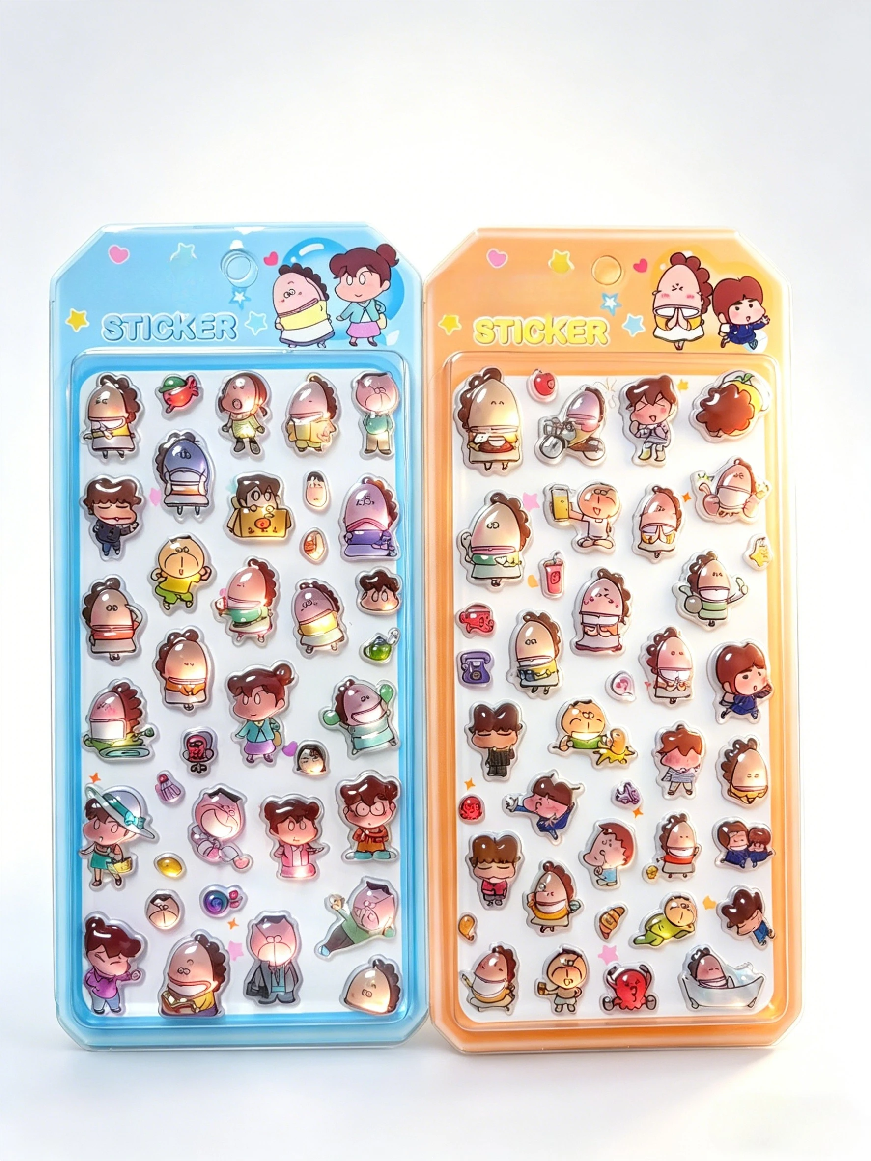 Premium 3D Puffy Anime Sticker Pack, Waterproof Epoxy Decals for Laptops, Water Bottles, Phones, Scrapbooks & Gifts