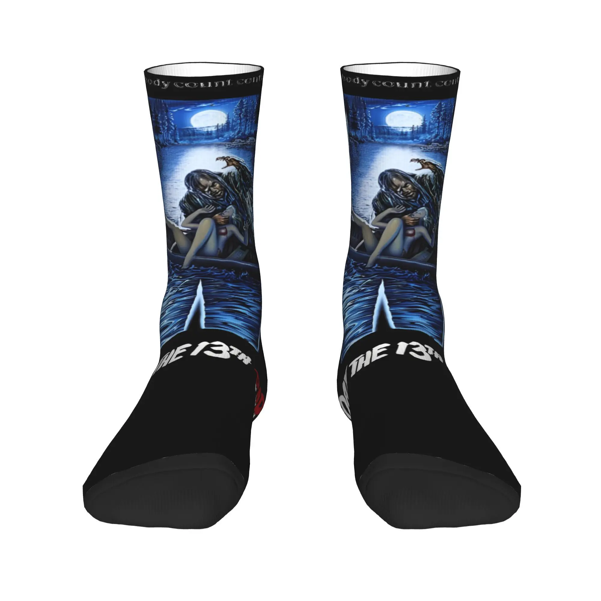 Friday 13th Horror Movie Printing Socks Product for Daily Wear Breathable  Jason Voorhees  Printed Socks