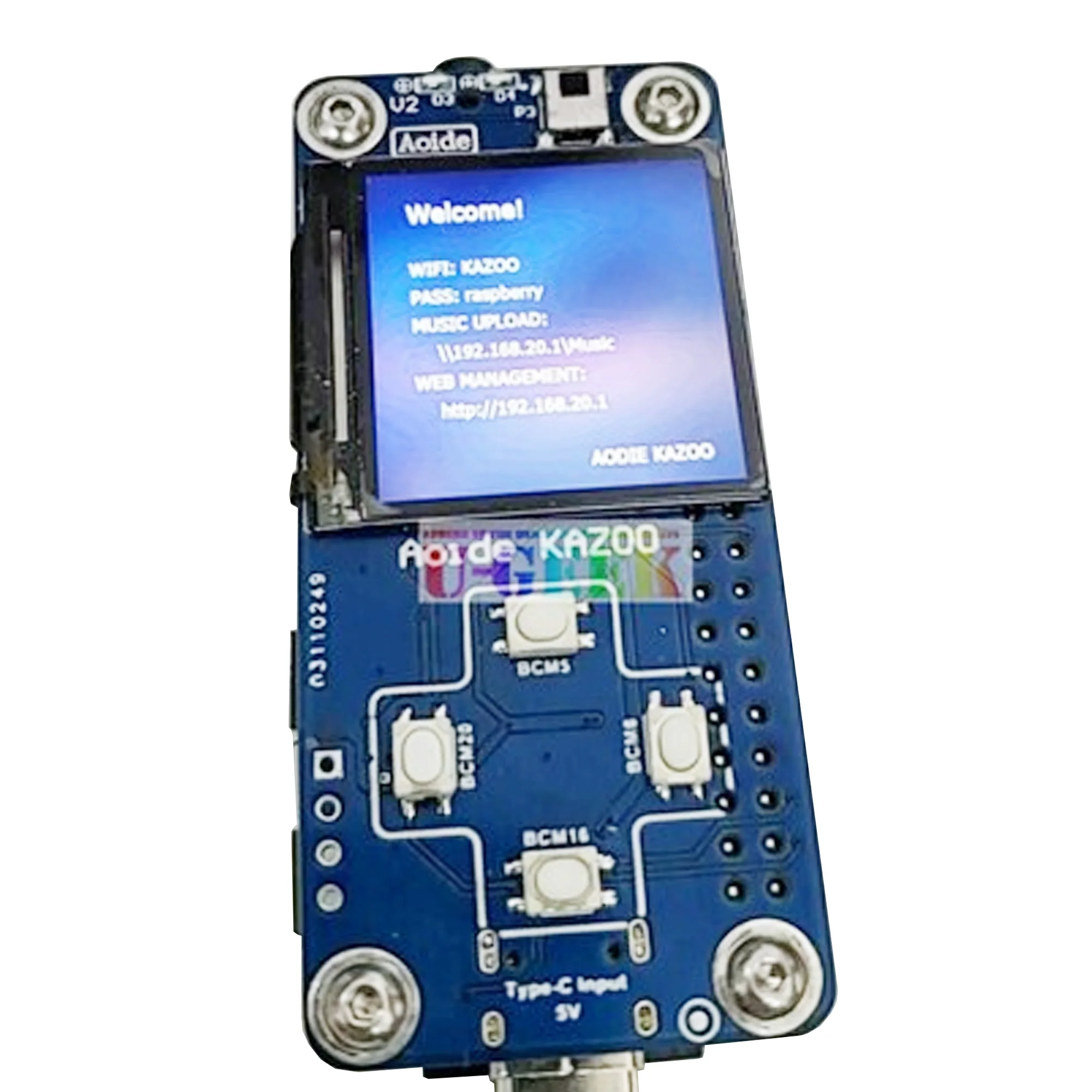 Raspberry Pi Zero Dac Digital Audio Player|display|button Infrared Receiver I2c I2s