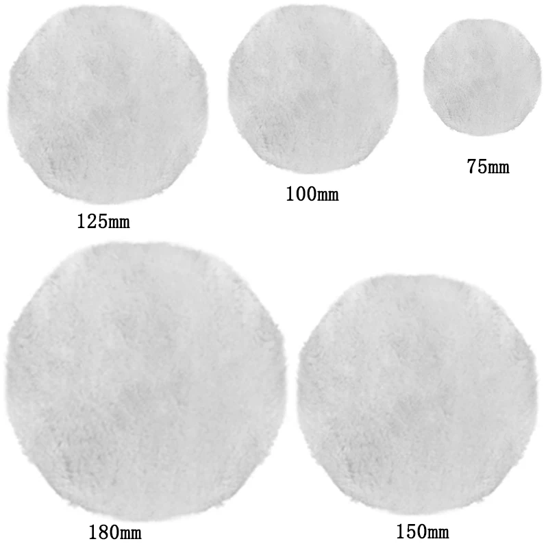 75-180mm disco per lucidatura in lana per Auto cura della vernice automatica ceretta lucidatura lucidatrice per Auto adattatore per trapano