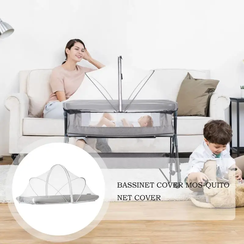 

Сетка для кроватки, сетчатый чехол для люльки, дышащая складная сетка для колыбели-качалки, коляски, игровой доски, маленький гамак для малышей